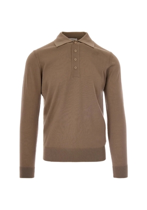 Paolo Pecora long-sleeve polo shirt - Brown