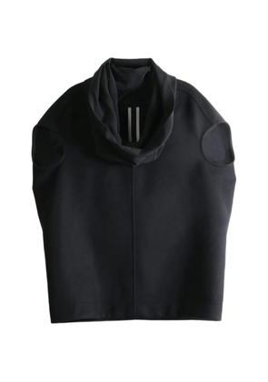 Rick Owens draped-neck sleeveless top - Black