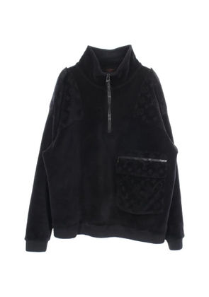 Louis Vuitton Pre-Owned 00s Monogram embossed sweater - Black