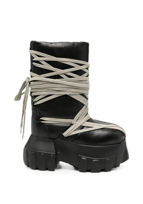 Rick Owens Megalace Lunar Mega Tractor lace-up boots - Black