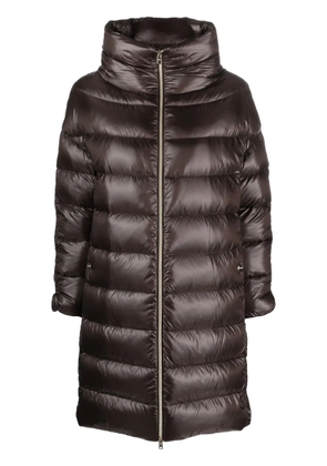 Herno Matilde funnel-neck padded coat - Brown