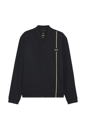 BOSS active zip-up sweatshirt with moisture management - Blue