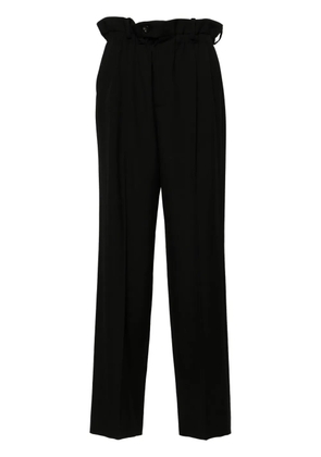 Gucci paperbag-waist straight-leg trousers - Black