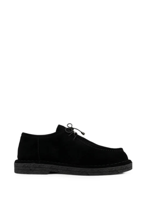 LINDA BAUMANN suede lace-up loafers - Black