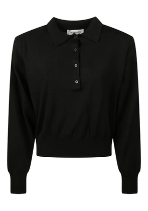 The Frankie Shop knit polo shirt - Black