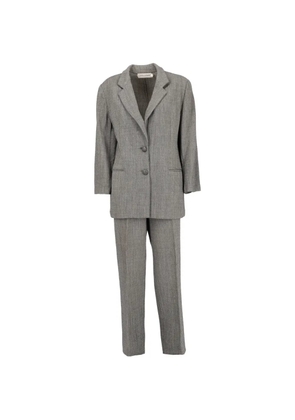 Mila Schon Vintage notched-lapel trouser suit - Grey