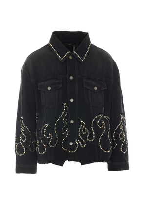 AMIRI stud-embellished denim jacket - Black