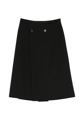 MM6 Maison Margiela button midi skirt - Black