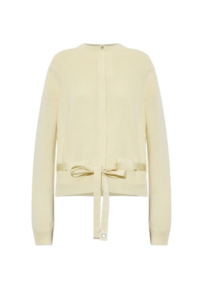 Ferragamo belted cashmere cardigan - Yellow