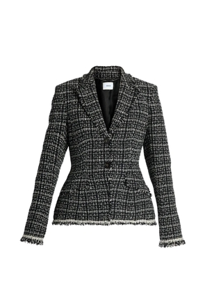 ERDEM tweed single-breasted blazer - Black