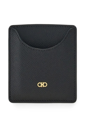 Ferragamo micro Gancini business card holder - Black