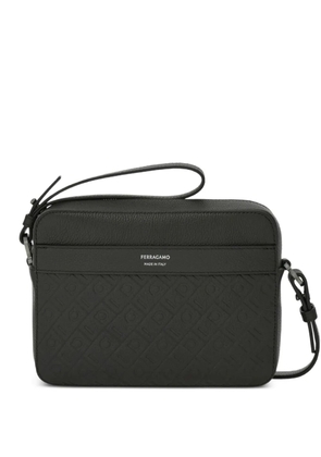Ferragamo monogram shoulder bag - Black