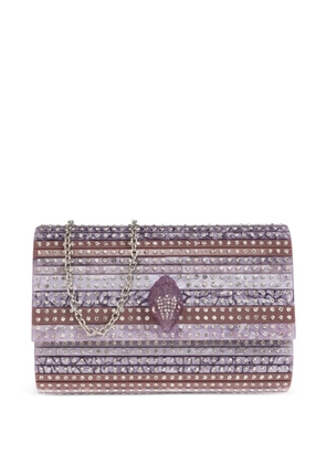 Kurt Geiger London Party Eagle crystal-embellished clutch bag - Purple