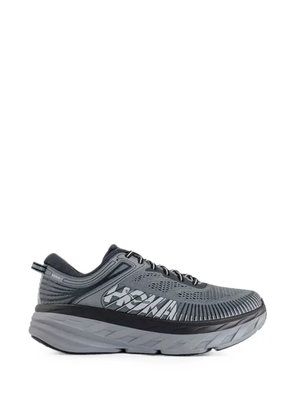 HOKA Bondi 7 panelled sneakers - Grey