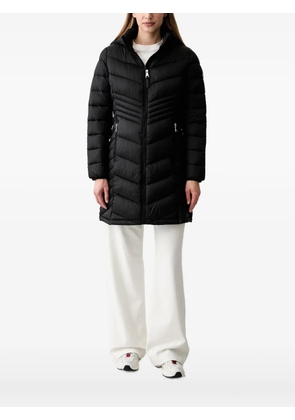 DKNY quilted hooded jacket - Black