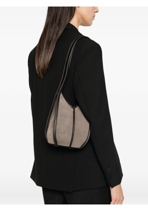 Hereu Cabus leather-trim shoulder bag - Grey