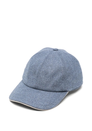 Eleventy panelled curved-peak baseball cap - Blue