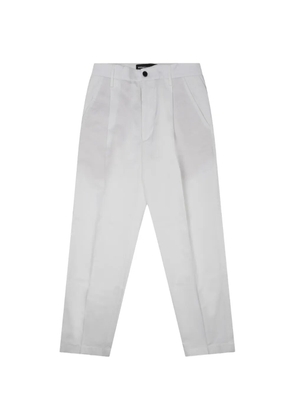 Department 5 Gin pleated pressed-crease trousers - White