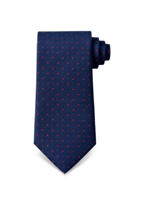 Bona Furtuna polka-dot tie - Blue