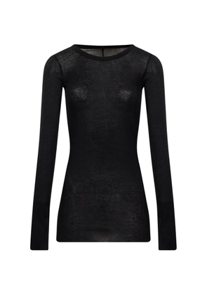 Rick Owens semi-sheer long-sleeve T-shirt - Black