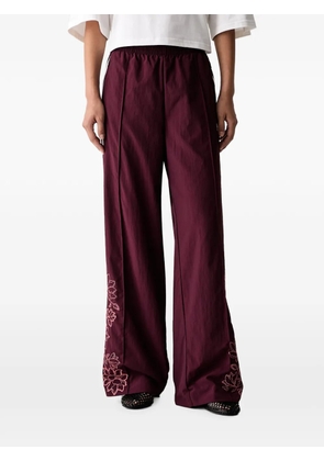adidas Floral GFX Firebird loose track pants - Brown