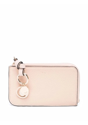 Chloé logo tag wallet - Pink