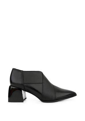 LINDA BAUMANN panelled block-heel pumps - Black
