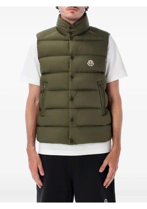 Moncler quilted padded gilet - Green