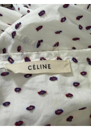 Celine Pre-Owned Swiss Dot shirt - White