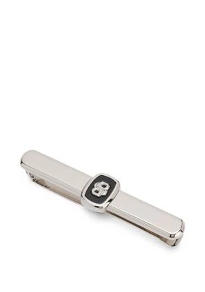 BOSS logo-plaque tie clip - Silver