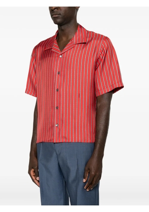 Versace Meandros-print silk shirt - Red