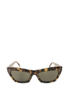 Celine Pre-Owned tortoiseshell-effect cat-eye sunglasses - Brown