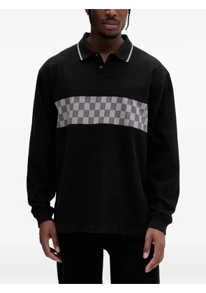 Vans Medford checkerboard long-sleeve polo - Black