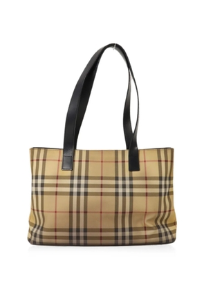 Burberry Pre-Owned Haymarket Check tote bag - Neutrals