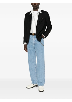 Versace Medusa-detail blazer - Blue
