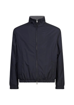 Lardini high-neck elasticated-trim jacket - Blue