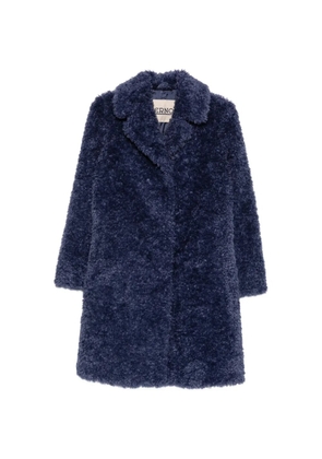 Herno textured-finish notched-lapel coat - Blue