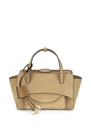 HIDESINS small Flap tote bag - Brown