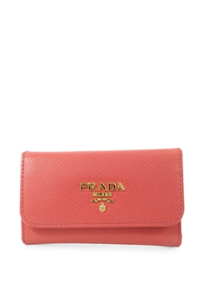 Prada Pre-Owned Saffiano leather key holder - Pink