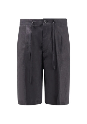 Hevo Torre Lapillo drawstring pleated tailored shorts - Black