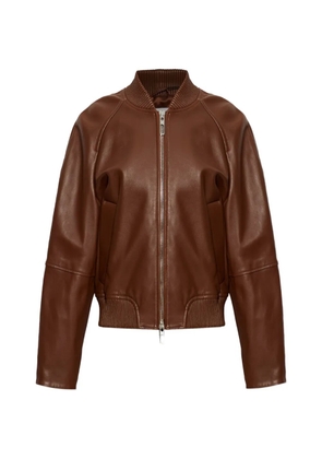 Sportmax Amour leather jacket - Brown