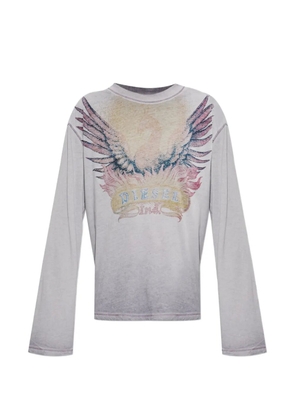 Diesel T-Hilary-LS T-shirt - Purple