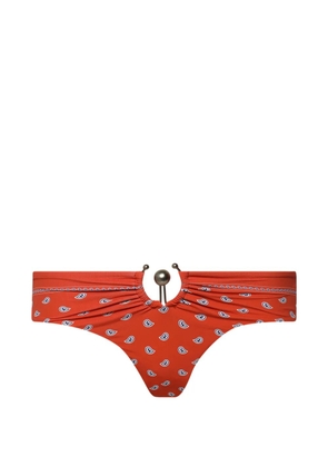 Christopher Esber Ruched Orbit bikini briefs - Orange