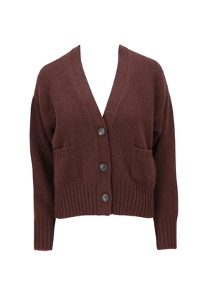 Isaia V-neck button-up cardigan - Brown
