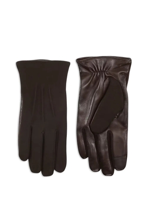 NN07 gathered gloves - Brown