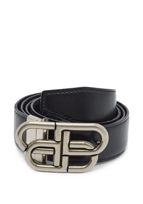 Balenciaga Pre-Owned BB reversible belt - Black