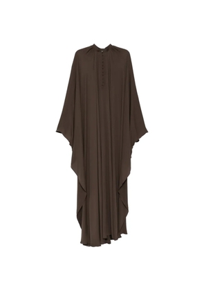 TOM FORD gathered maxi silk dress - Brown