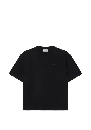 Lacoste logo-patch T-shirt - Black