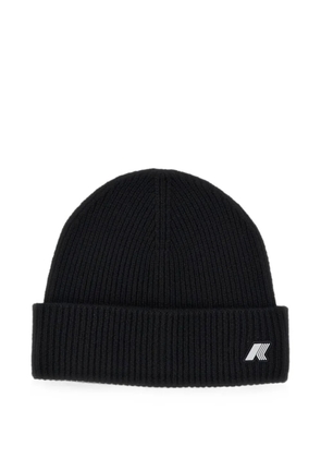 K-Way Brice ribbed-knit beanie hat - Black