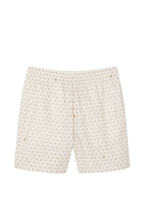 Lacoste tennis-print shorts - Neutrals